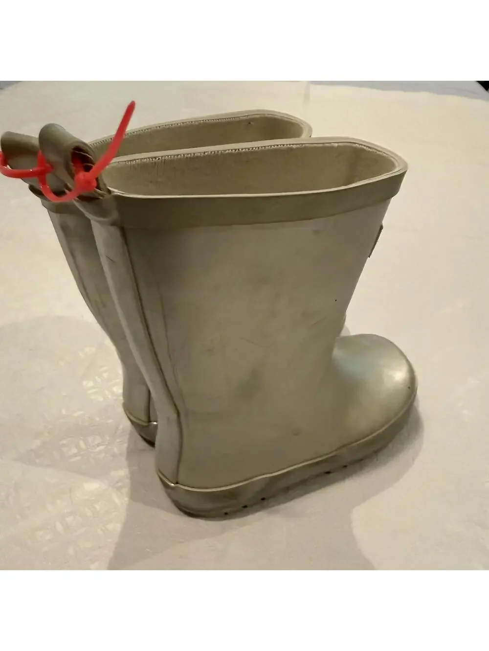 Cotton On Kids Silver Rubber Rain Boots for Kids